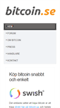 Mobile Screenshot of bitcoin.se
