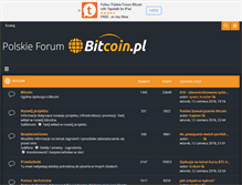 Tablet Screenshot of forum.bitcoin.pl